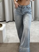 Denim παντελόνι με ρεβέρ - Image 6