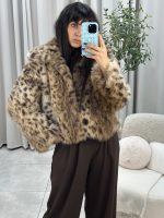Lumina οικολογική γούνα oversized λεοπαρ - Image 5